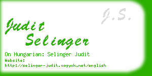 judit selinger business card